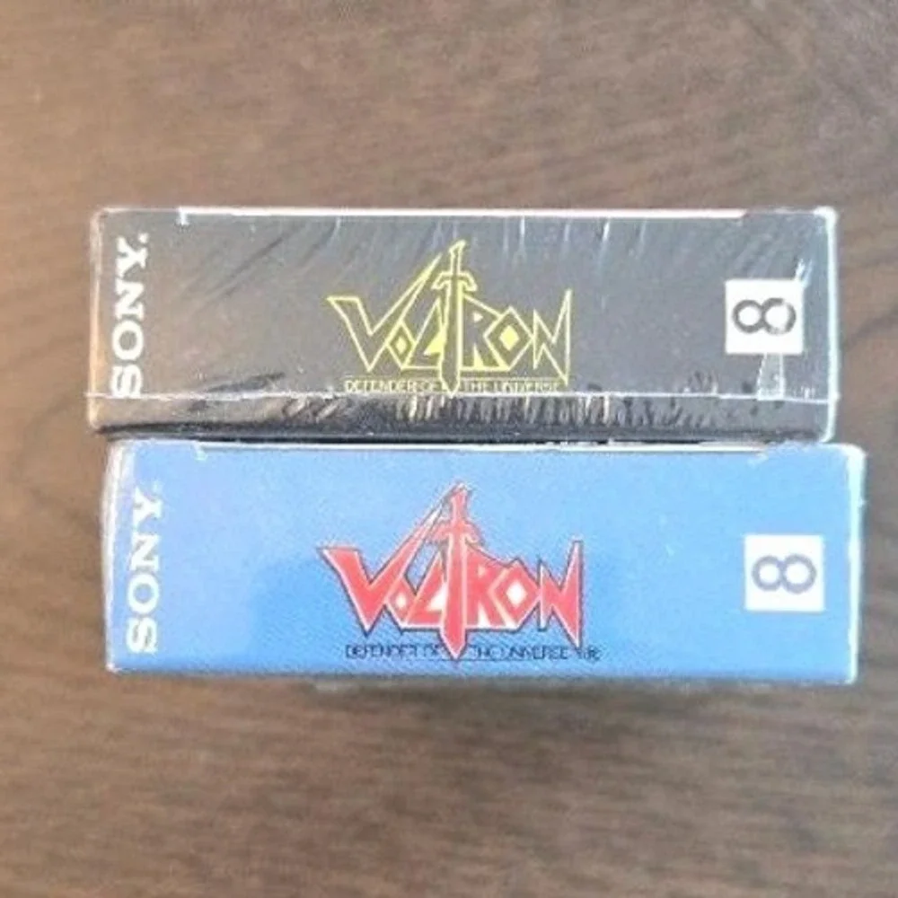 Voltron: Defender of the Universe Sony Video 8 Tapes Castle of Lions Planet Doom